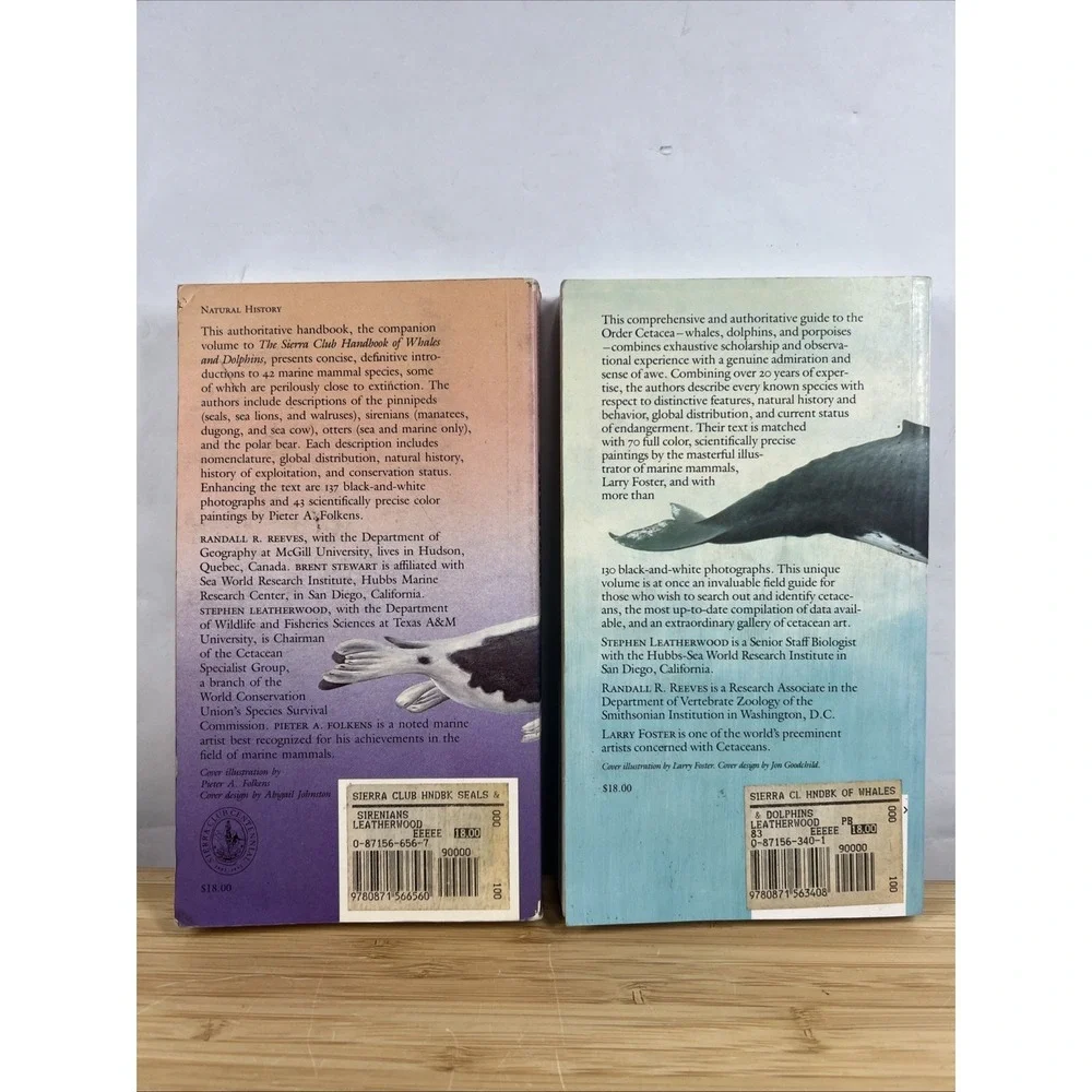 Sierra Club Marine Mammals‎ Book Lot Whales Dolphins Seals Sirenians